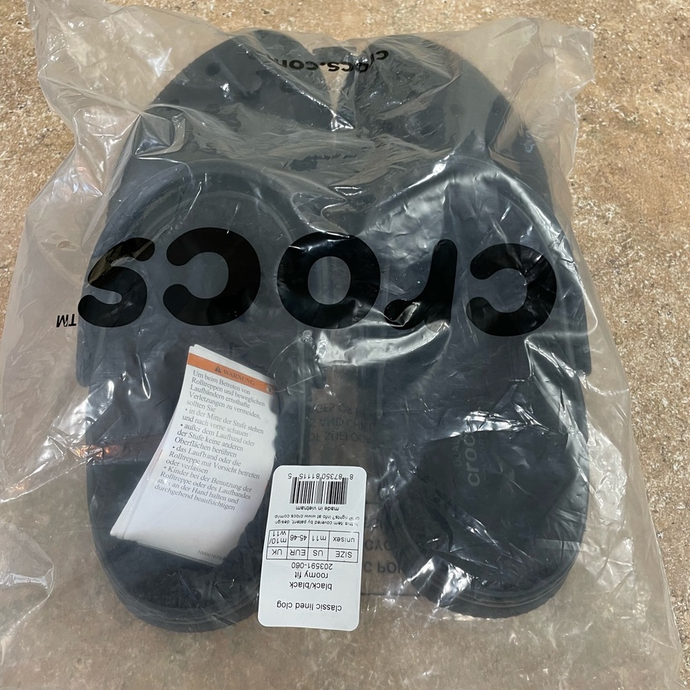 Brand new fleece lined mens crocs.